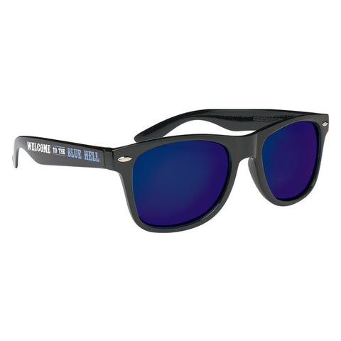 "Welcome to the Blue Hell" Mirrored Malibu Sunglasses