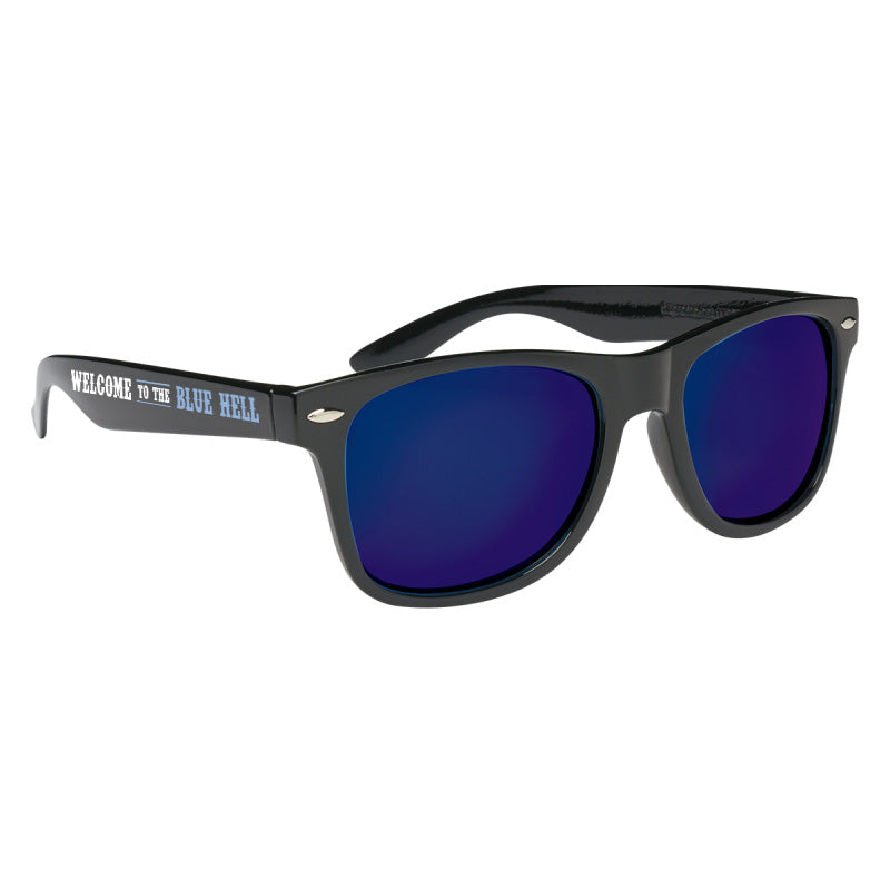 Welcome to the Blue Hell Mirrored Malibu Sunglasses