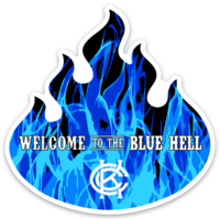 Welcome to the Blue Hell - Die Cut Stickers